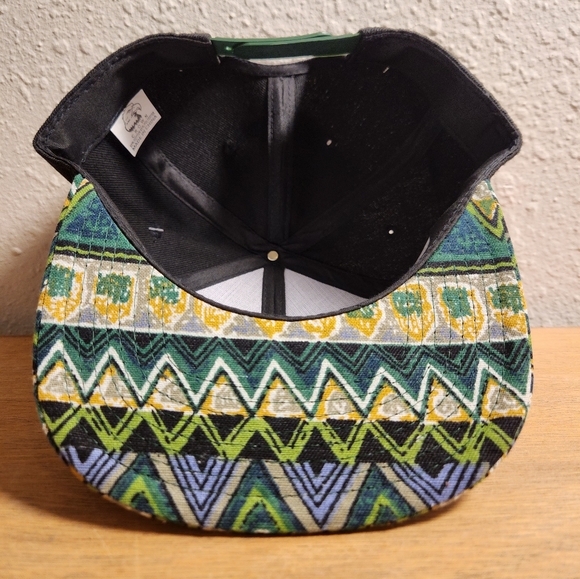 Patterned Crown Snapback Hat Blank - Picture 3 of 4